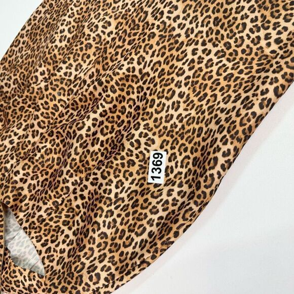 Runaway Dress Womens XL Multicolor Maxi Leopard Print Cutout Spaghetti Strap - Picture 8 of 8